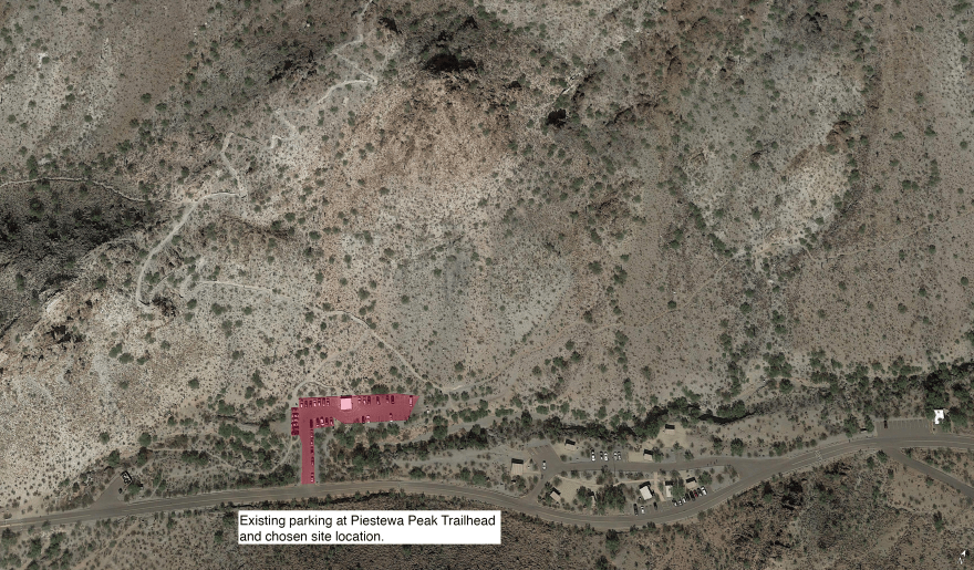 Site Map with Existing Parking Marker